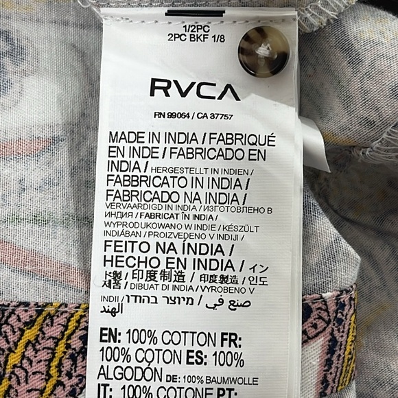 RVCA Frontier Paisley Dress Adjustable Straps Size Small NEW - Picture 11 of 12